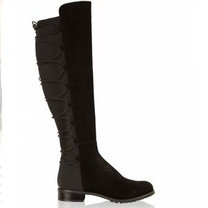 Michael Kors Skye Black Suede OTK Boots
